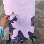 Iris Painting in Progress
