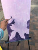 Iris Painting in Progress
